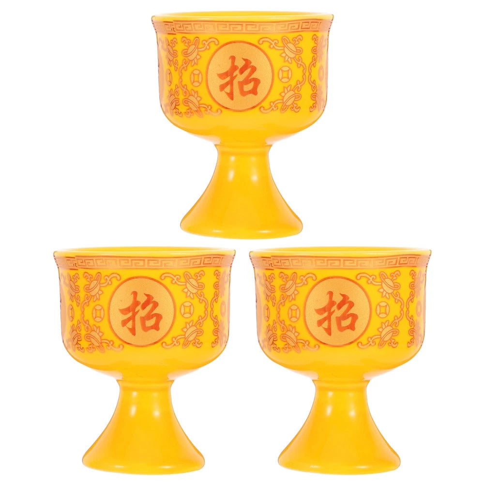 3 Pcs Keramik-altars<wbr/>chalen Buddha-kerzenk<wbr/>elch Teetassen Aus Porzellan