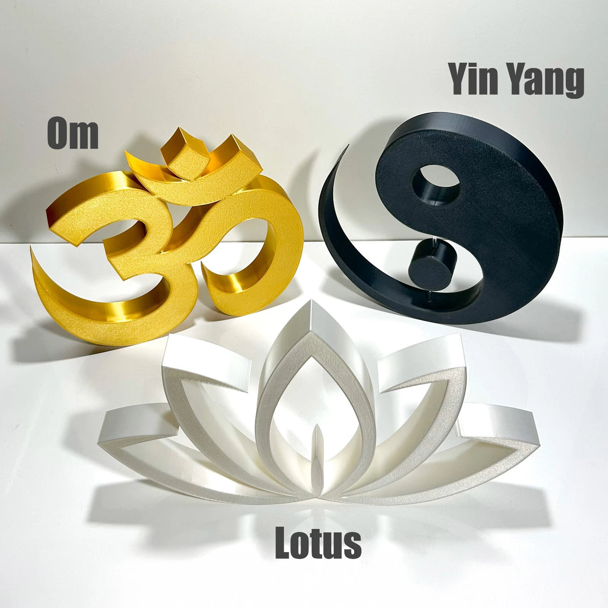 Yin Yang Lotus Om Deko Yoga Skulptur Geschenk Valentinstag Meditation Figur