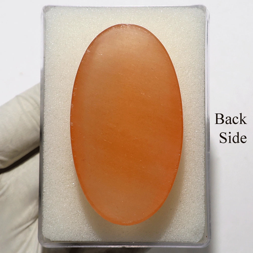 Aura-Reinigung ~ natürlicher orangefarbener Selenit-Tasche<wbr/>npalmenstein ~ eing...