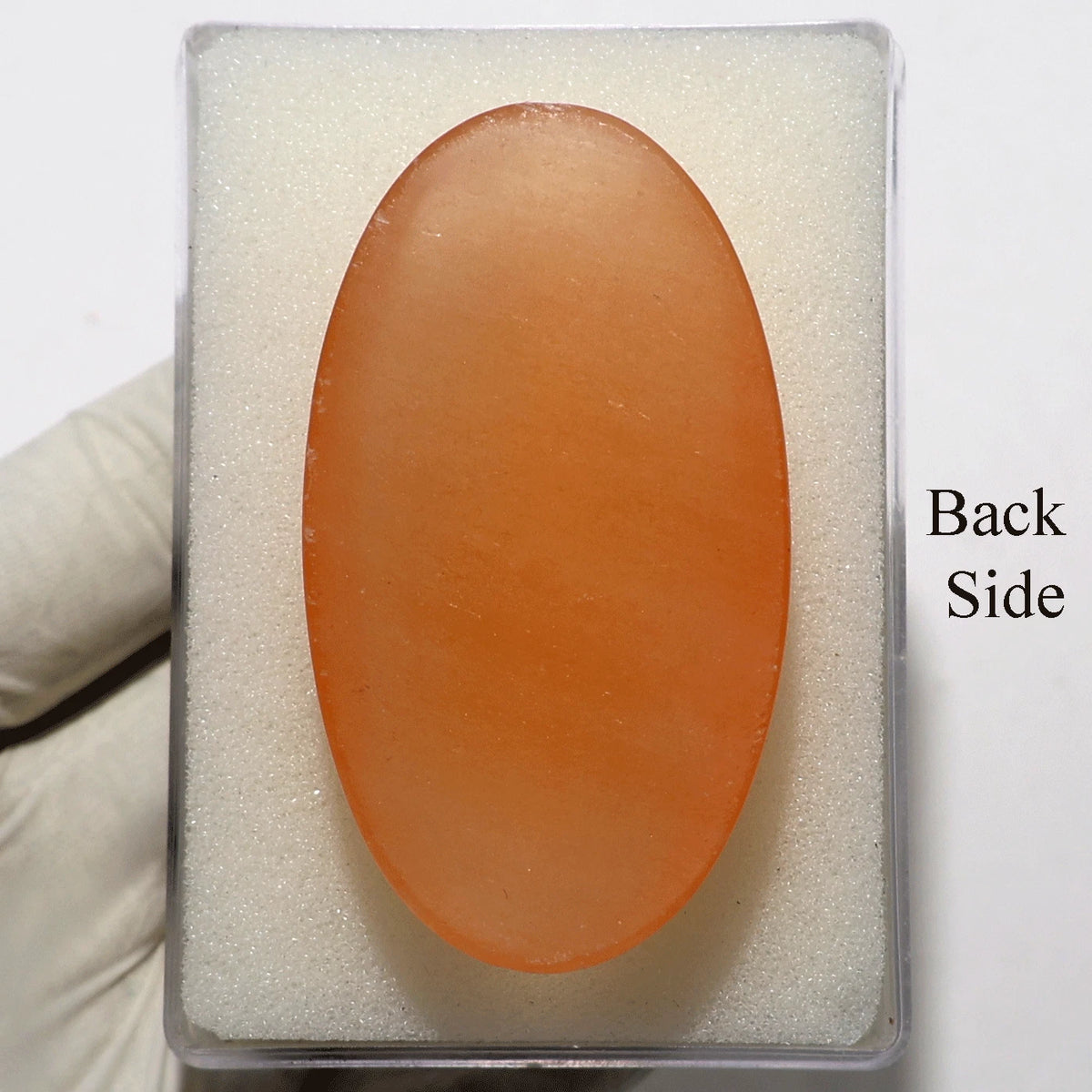 Aura-Reinigung ~ natürlicher orangefarbener Selenit-Tasche<wbr/>npalmenstein ~ eing...