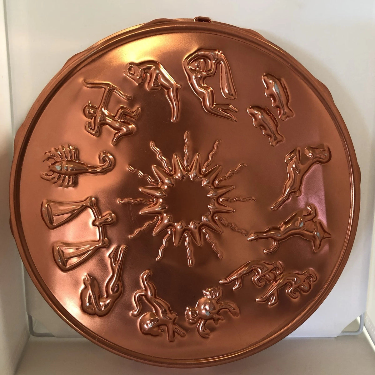 Decor Astrology Zodiac Vintage Jello Mold Charm Casting Tarot Horoscope Aquarius