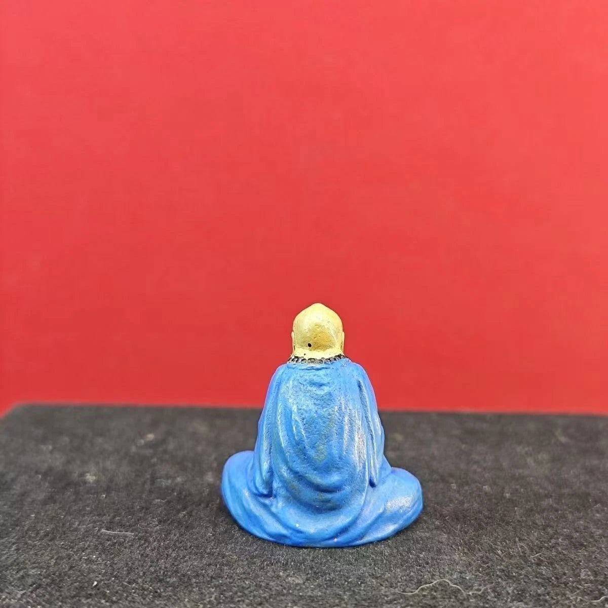 Mini Painted Bodhidharma Statue, Zen Monk Figurine for Meditation &amp; Home Decor
