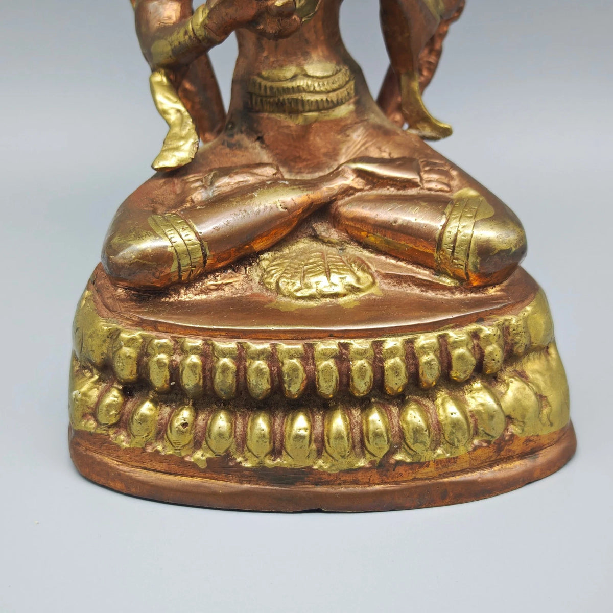Manjushri Figur Bronze 20 cm Yoga Buddhismus Bodhisattva spirituell Asien