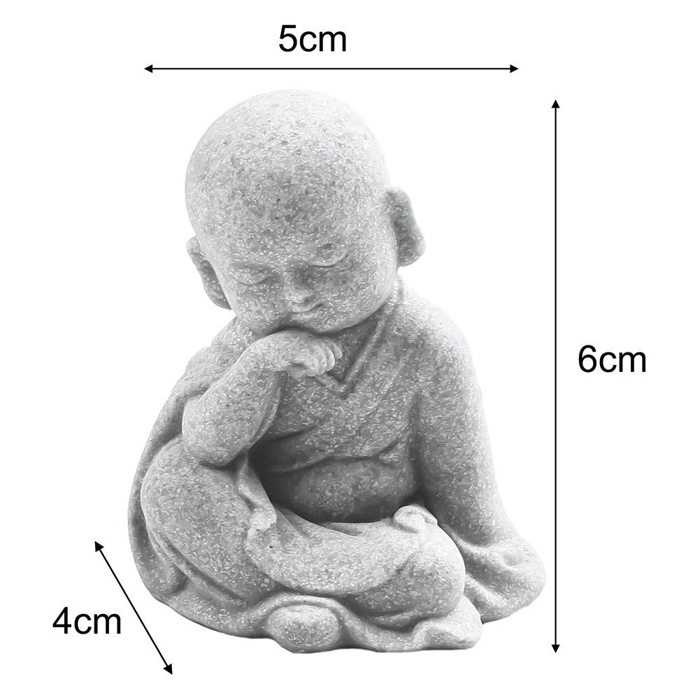 Resin Mönch Statuen Buddha Figuren für spirituelle Wohnkultur und Feng Shui