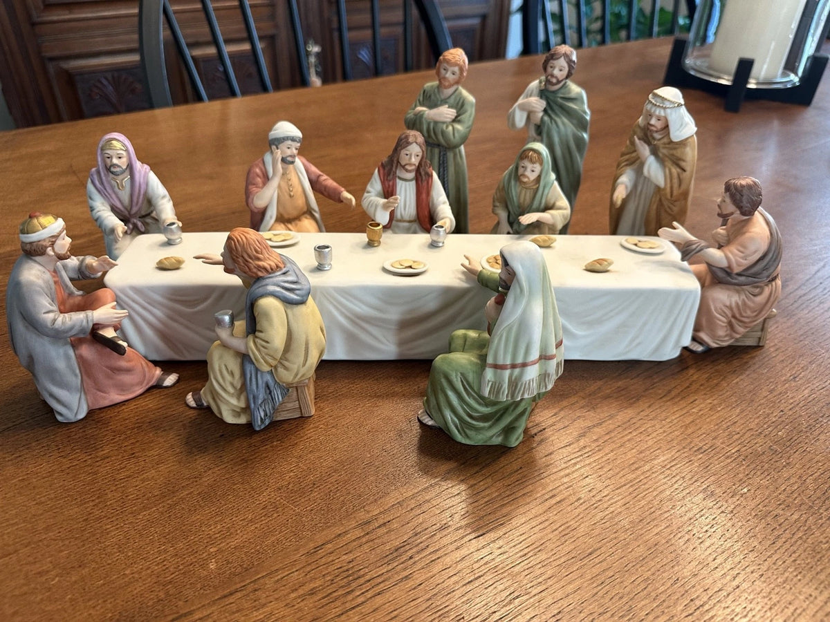 VTG Home Interiors Greatest Stories Ever Told The Lords Supper 12 Piece Set~RARE