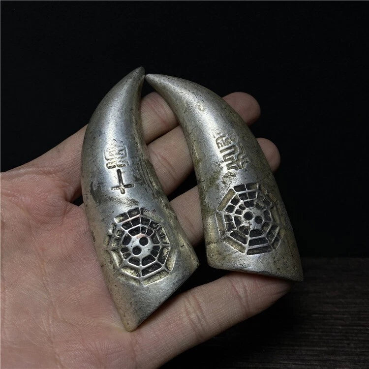 Chinese Antique Sacred Hexagram Yin Yang Cup Petition Divination Tool Collection