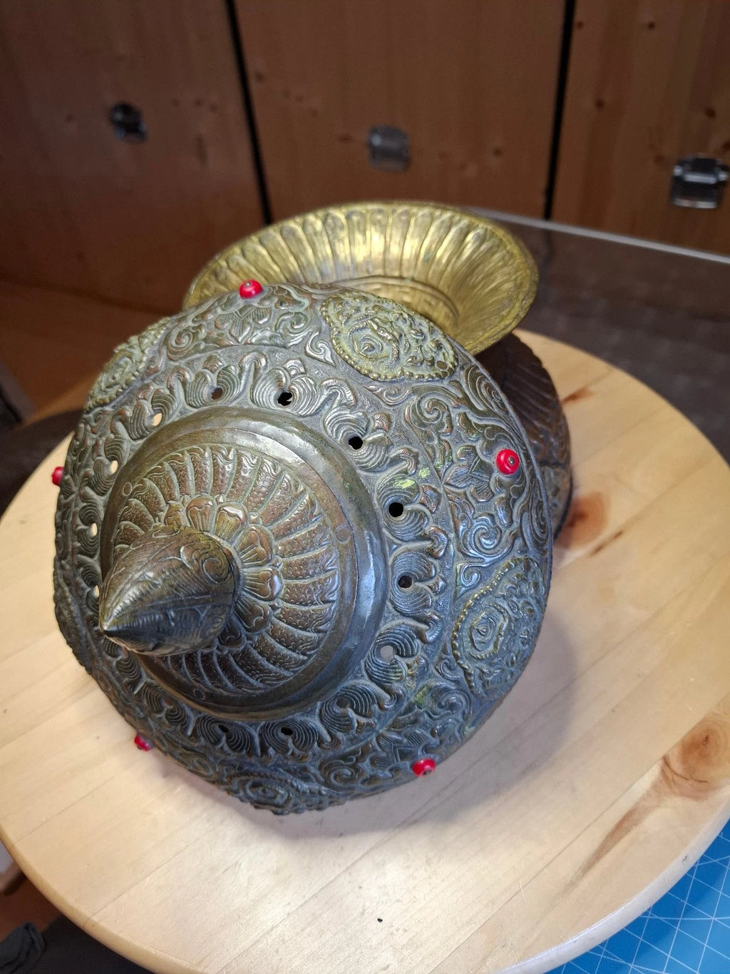 Asiatisch/tibe<wbr/>tanischen Weihrauchgefäß (Durchmesser unten:14cm,mit<wbr/>te:18cm )
