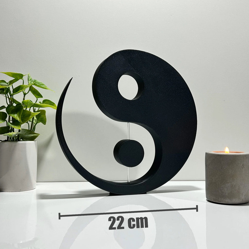 Yin Yang Lotus Om Deko Yoga Skulptur Geschenk Valentinstag Meditation Figur