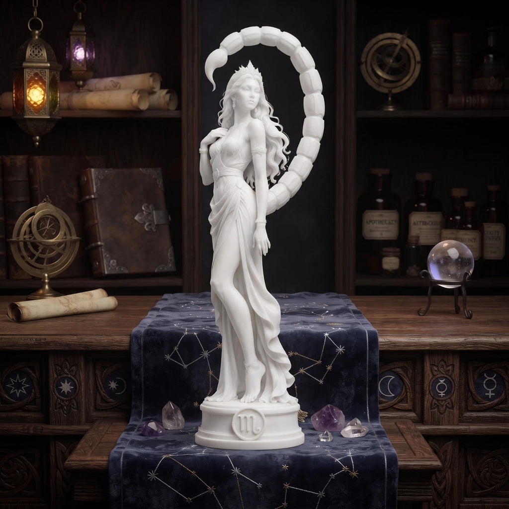 Scorpio Zodiac Statue, Zodiac Sculpture, Astrology Decor, Mystical Gift, 20 cm