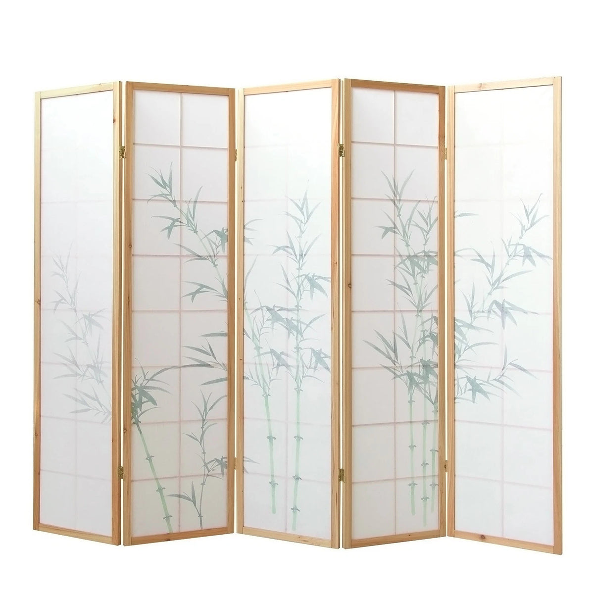 Raumteiler Trennwand Paravent Holz Massiv Sichtschutz Shoji Bambus Homestyle4u