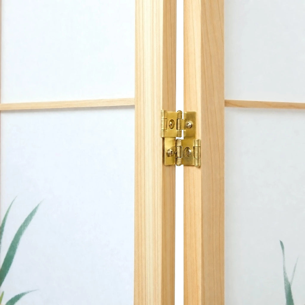 Raumteiler Trennwand Paravent Holz Massiv Sichtschutz Shoji Bambus Homestyle4u