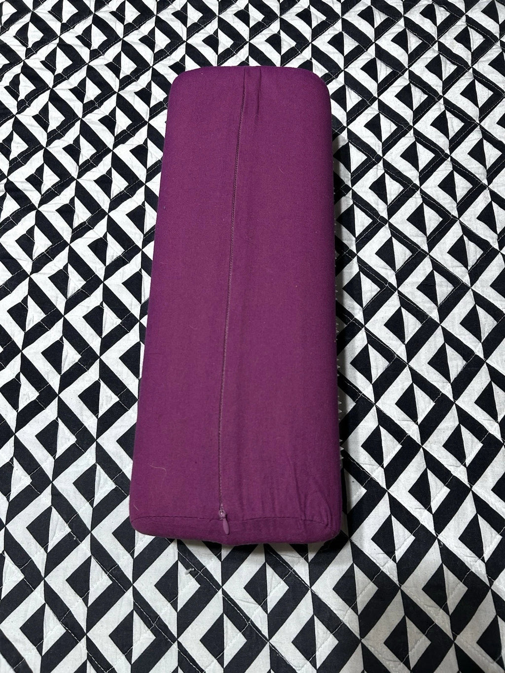 DosensePro Acupressure Yoga Bolster Pillow Prop, Purple/White