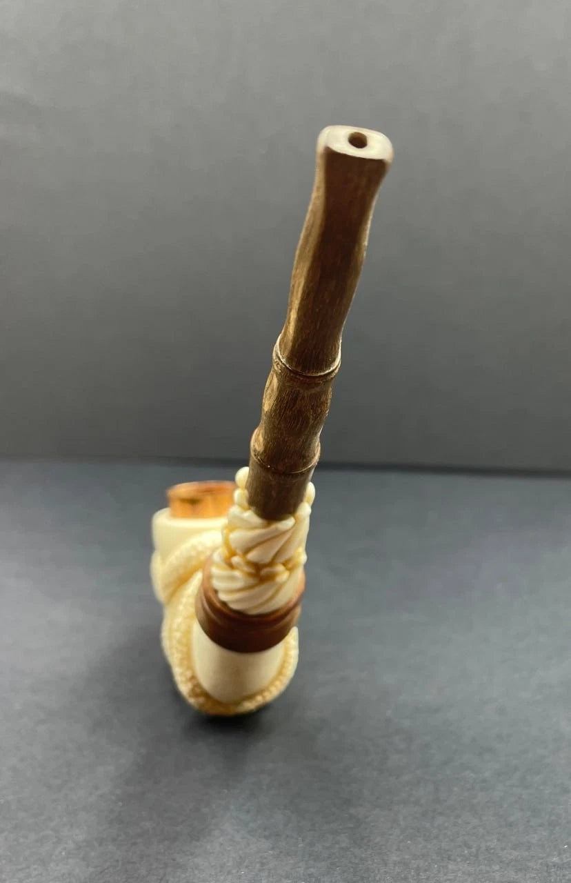 Snake Ritual Tool – Shamanic Ceremonial Sculpture, Tribal Serpent Decor