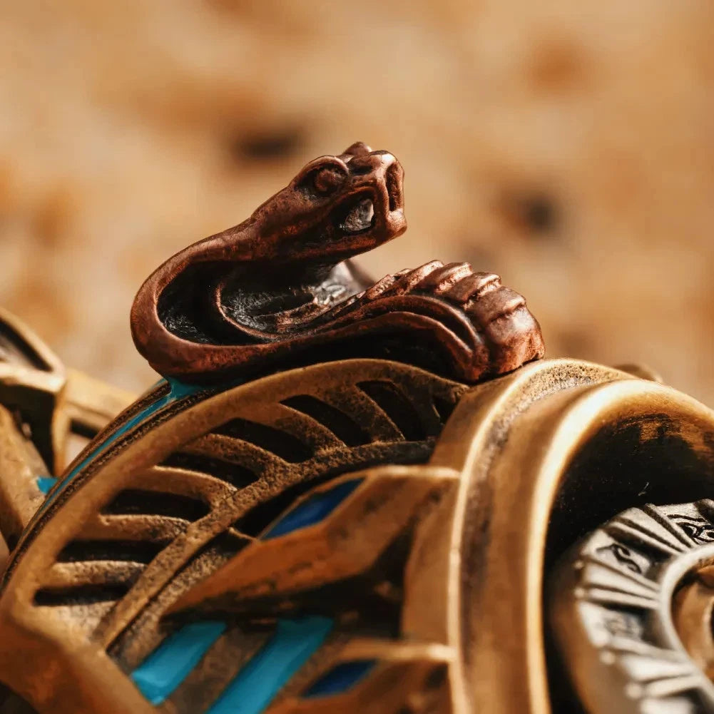 Eye of Horus Spinner Pendant, Egyptian Jewelry Gifts for Men, Protection Amulet