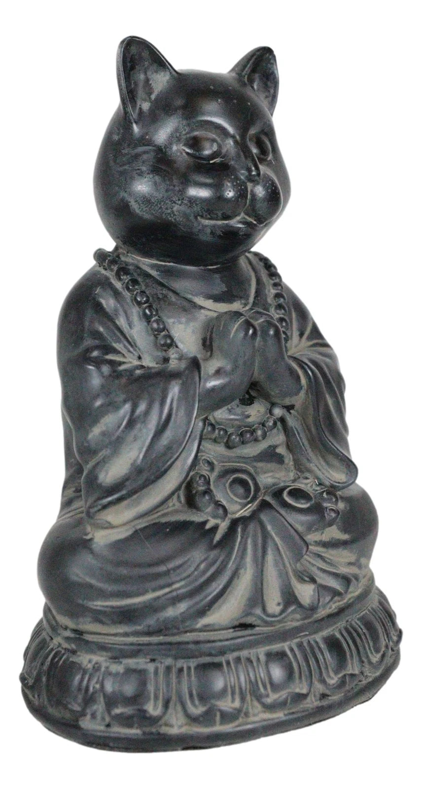 Buddha Cat Statue Meditating Zen Cat Figurine Cat Memorial Or Spiritual Decor