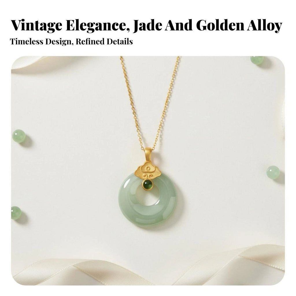 Donut Anhänger Jade Talisman Wellness zum Verschenken