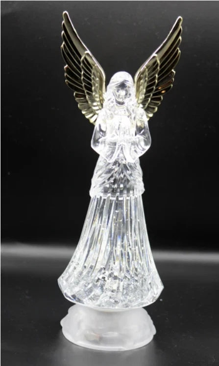 LED LIGHT-UP PRAYING ANGEL FIGURINE ANGELS CHERUBS FIGURINE STATUE