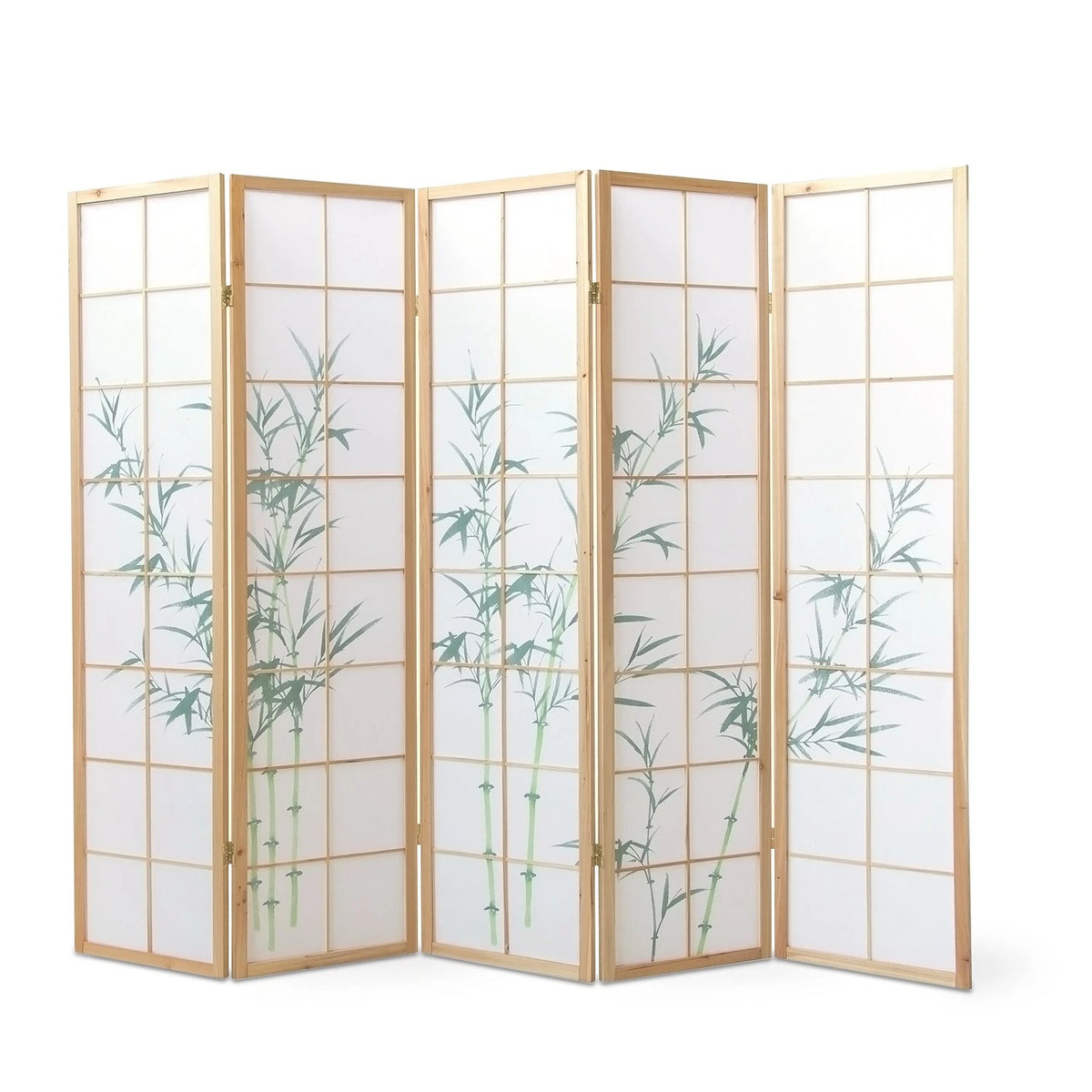 Raumteiler Trennwand Paravent Holz Massiv Sichtschutz Shoji Bambus Homestyle4u