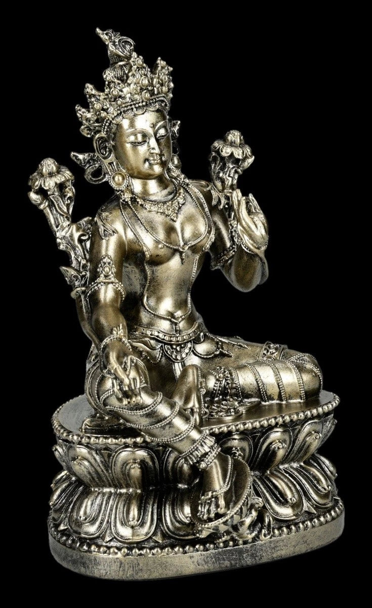 Tara Figur- Grüne Göttin für Heilung &amp; Mitgefühl- Buddhistisch-S<wbr/>pirituelle