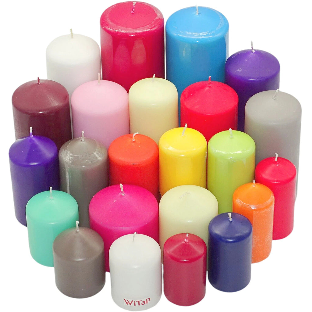 5 - 12 kg Premium Stumpenkerzen Blockkerzen Kerzen 1 Wahl farblich bunt gemischt