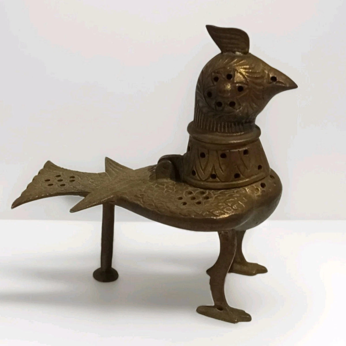 Räuchergefäß Vogel Messing Orient Khorasan Stil Weihrauchbrenn<wbr/>er Incense Burner