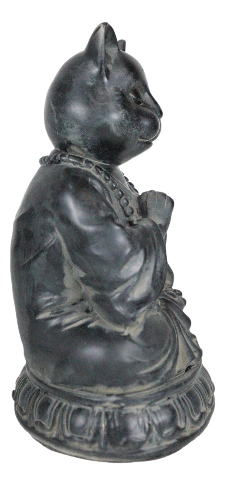 Buddha Cat Statue Meditating Zen Cat Figurine Cat Memorial Or Spiritual Decor