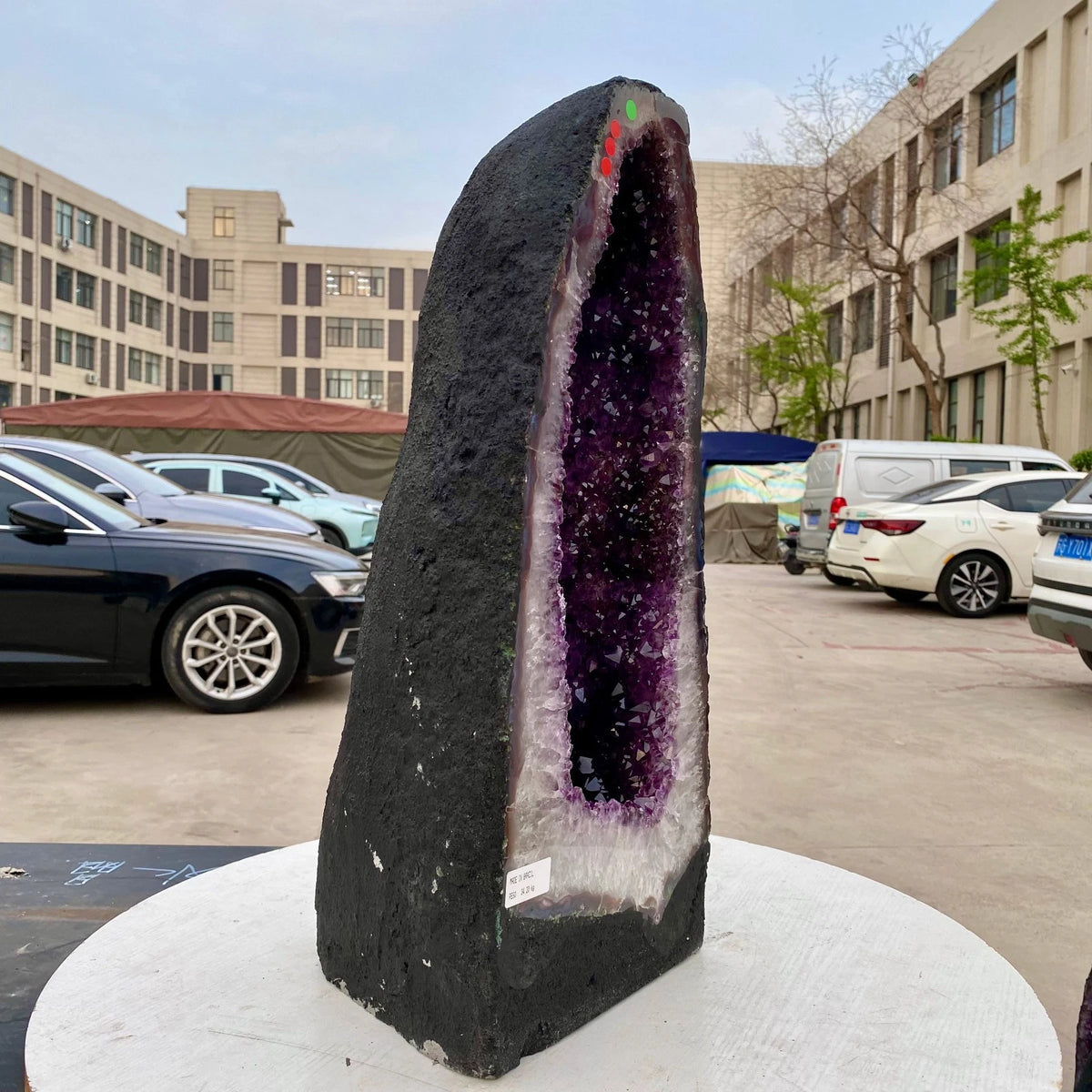 74LB Natural Amethyst Cathedral English Cluster Crystal Specimen Healing