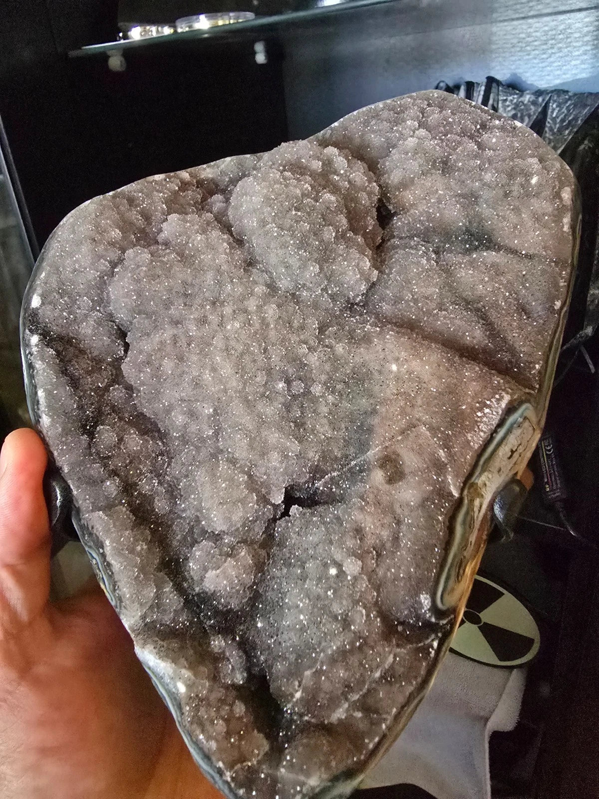 crystals/geode<wbr/>. Druzy Quartz Amethyst Geode from fossilera.