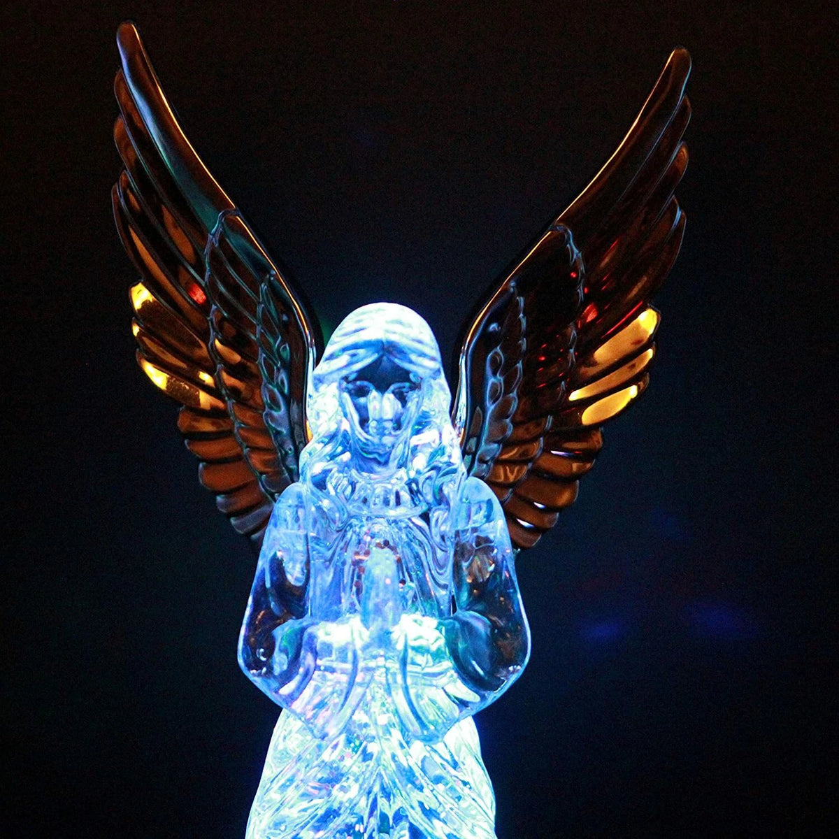 LED LIGHT-UP PRAYING ANGEL FIGURINE ANGELS CHERUBS FIGURINE STATUE