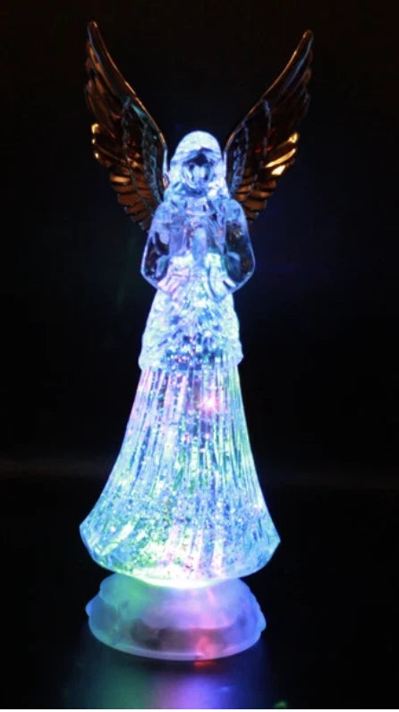 LED LIGHT-UP PRAYING ANGEL FIGURINE ANGELS CHERUBS FIGURINE STATUE
