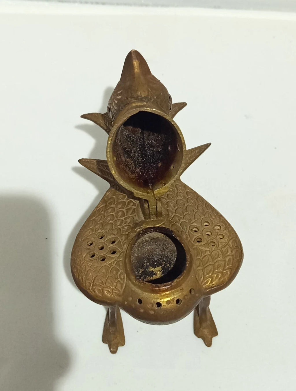 Räuchergefäß Vogel Messing Orient Khorasan Stil Weihrauchbrenn<wbr/>er Incense Burner
