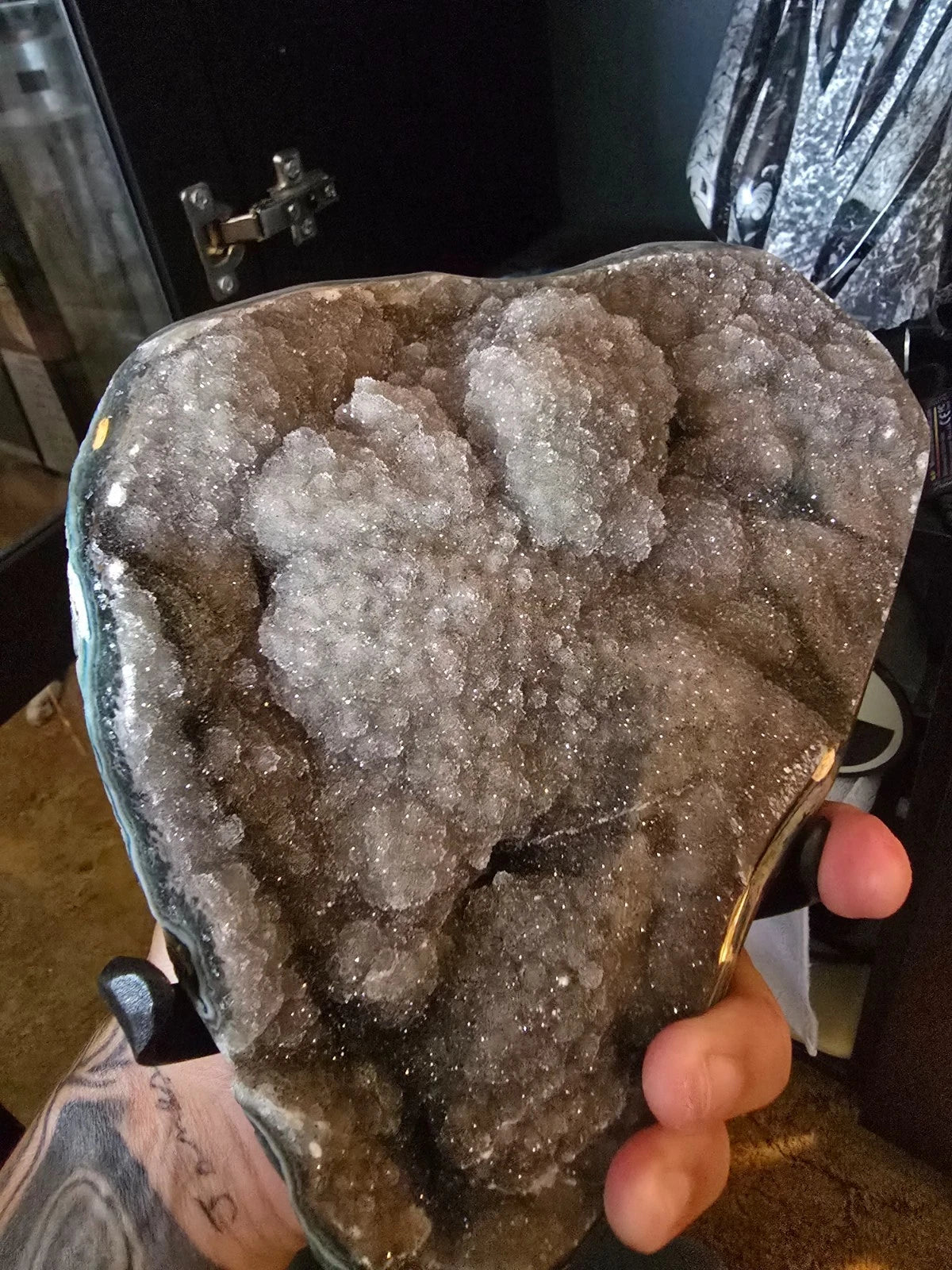 crystals/geode<wbr/>. Druzy Quartz Amethyst Geode from fossilera.