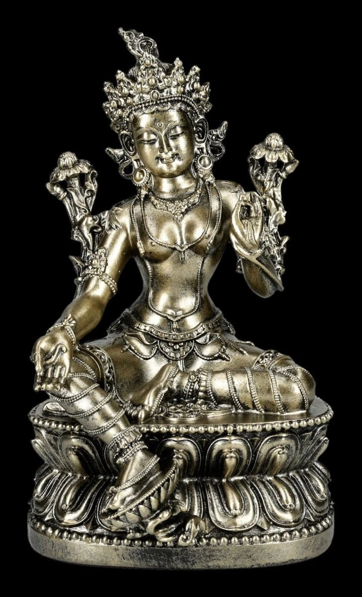 Tara Figur- Grüne Göttin für Heilung &amp; Mitgefühl- Buddhistisch-S<wbr/>pirituelle