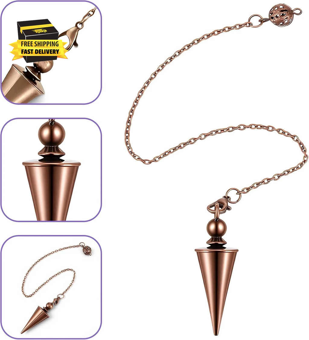 Copper Healing Pendulum Spiritual Divination Pendulum for Witchcraft Supplies, B