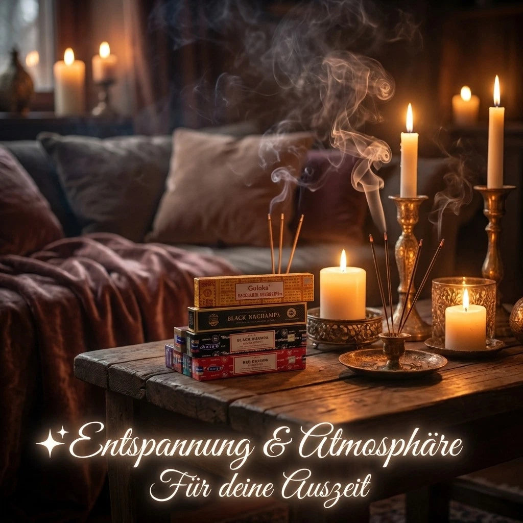 Nag Champa Mix | Räucherstäbche<wbr/>n - Set | 6x Nag Champa + Parfumprobe gratis