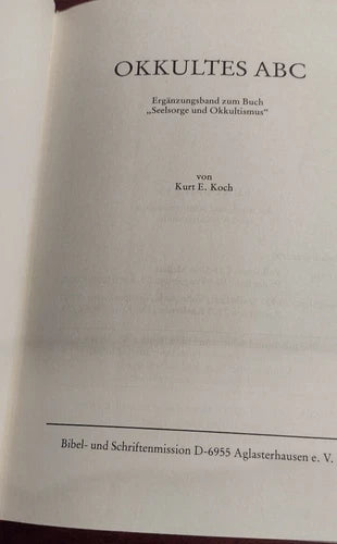 Okkultes ABC, Kurt E. Koch